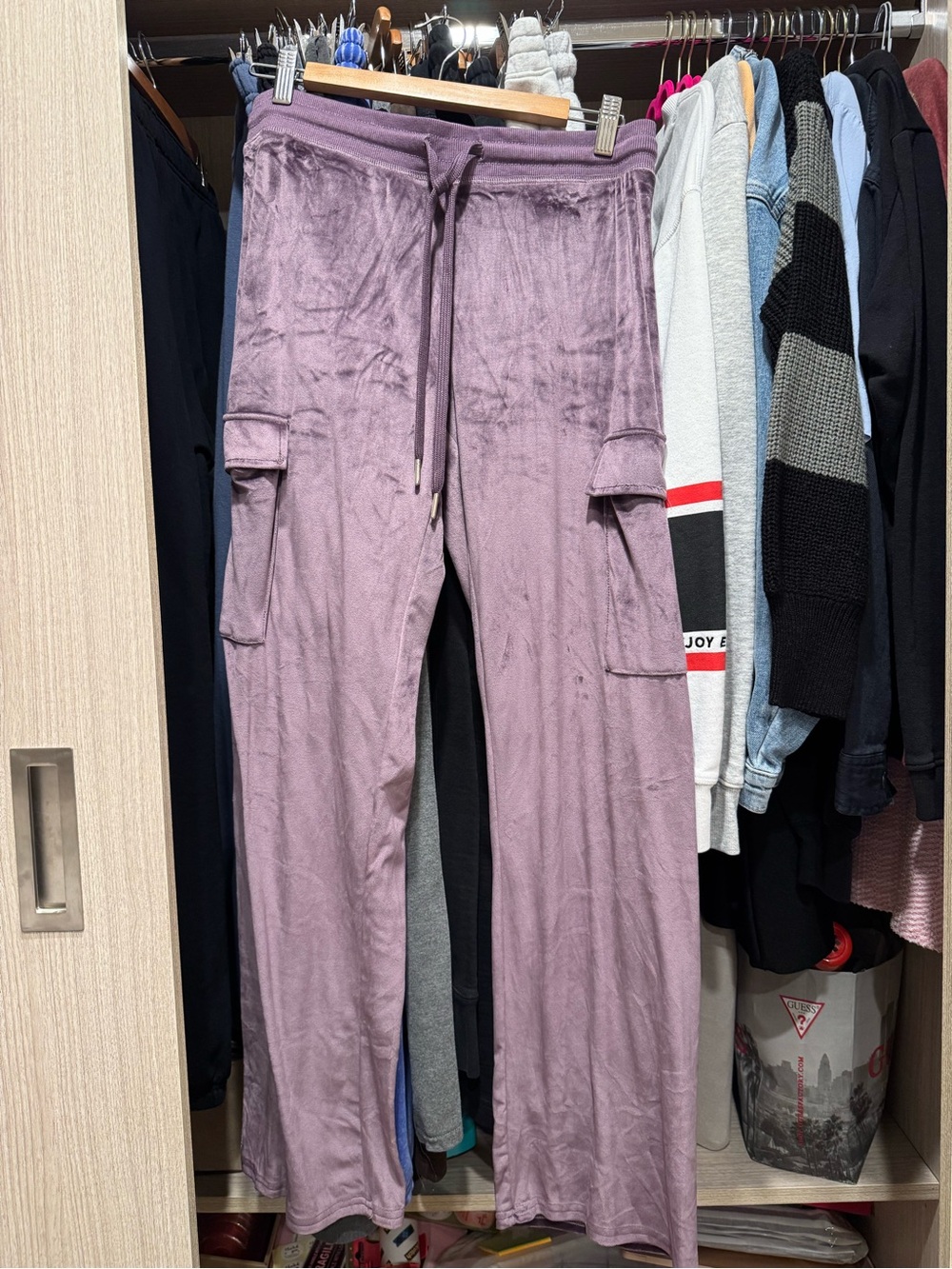 Juicy Couture Lavender Velour Cargo Lounge Pants